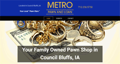 Desktop Screenshot of metropawnandloan.com